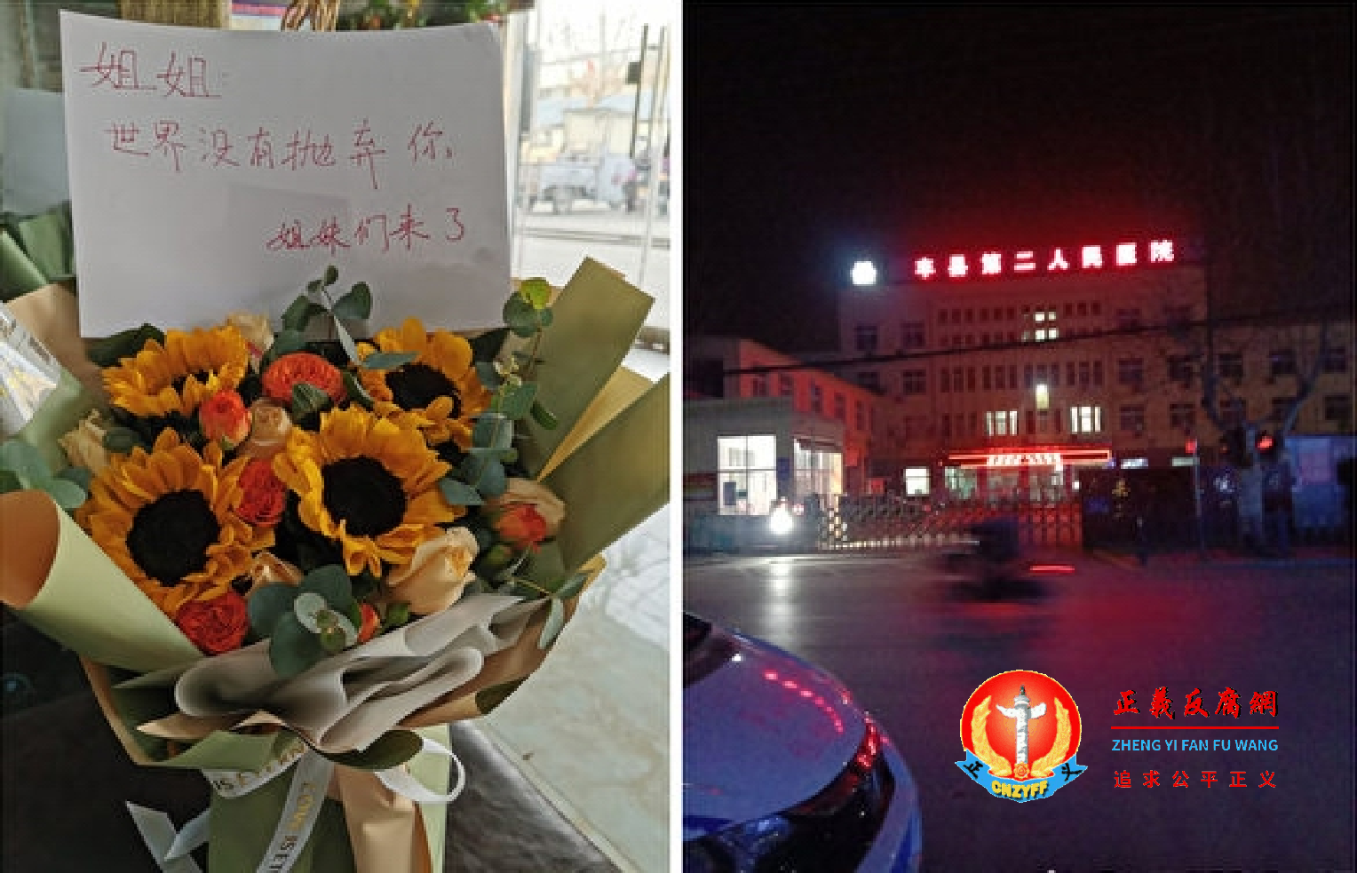 2月11日，试图前往丰县精神病院看望铁链女的二名女志愿者被警方拘留。.png
